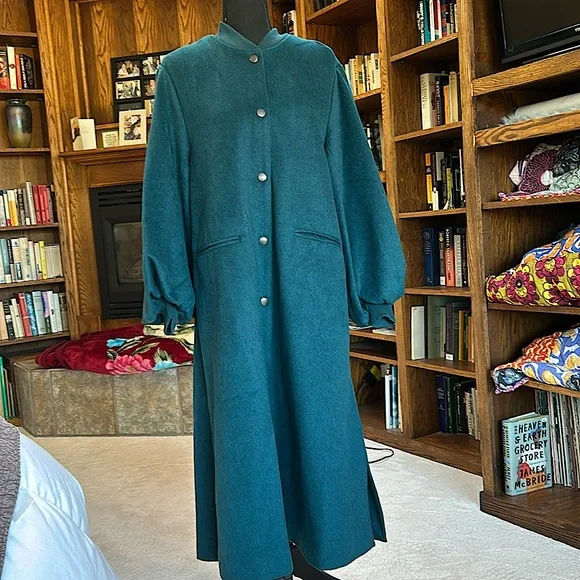 Anthropologie Cozy Wool Blend Puff-Sleeved Coat-NWT!!!! - Picture 5 of 10